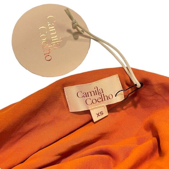 CAMILA COELHO Jocelyn Maxi Dress in Rust |Size: XS| - Picture 3 of 9